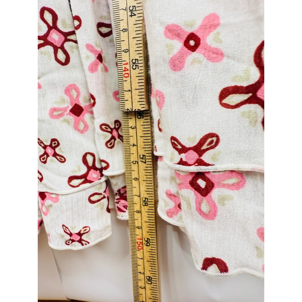 NEW Poupette St Barth Katie Floral Maxi Dress White Crochet Long Ruffled Tiered - Picture 13 of 16